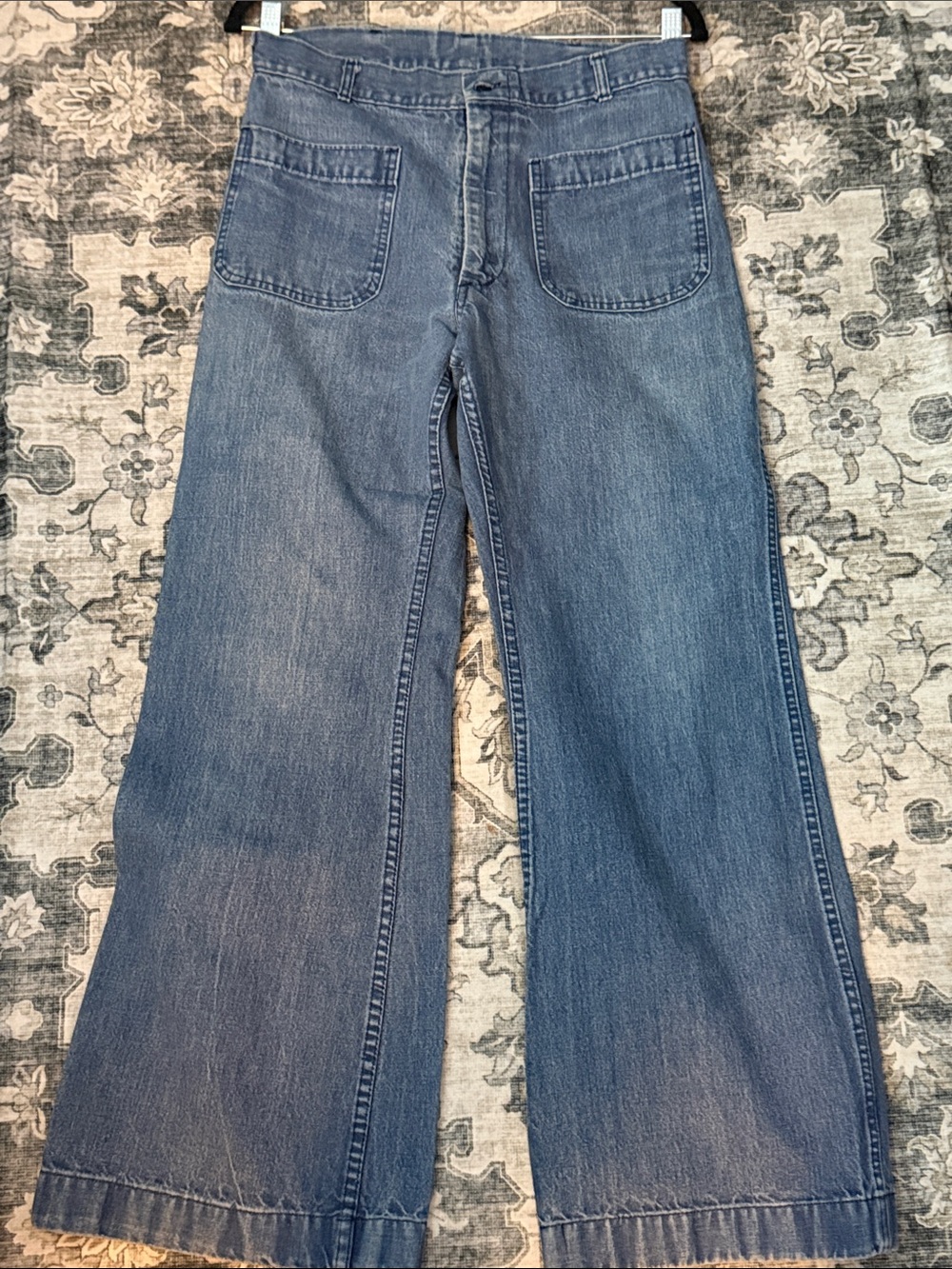 Vintage USN 70s True Americana Flare Sailor Light Pants